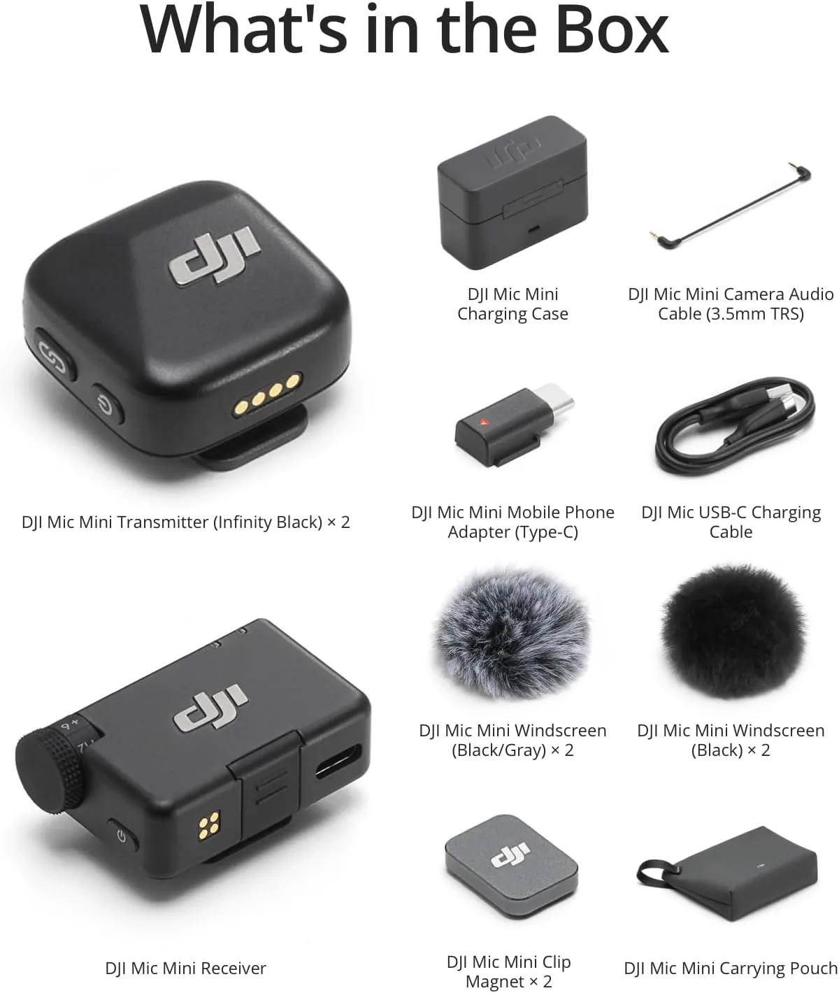 DJI Mic Mini Wireless Microphone Kit 2 TX + 1 RX image