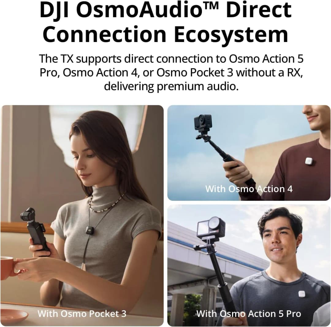 DJI Mic Mini Wireless Microphone Kit 2 TX + 1 RX image